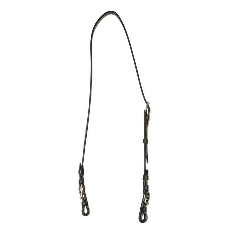 Correia preta para óculos com ganchos