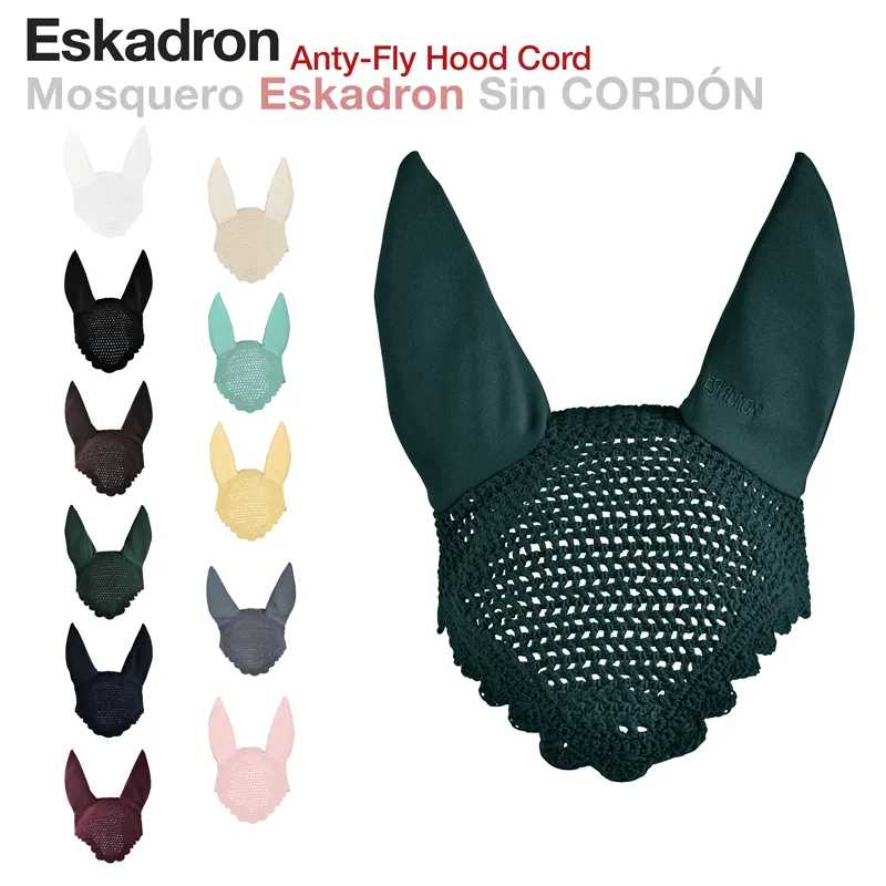 Bonés de equitação coloridos para orelhas de cavalo com design tricotado e tecido liso