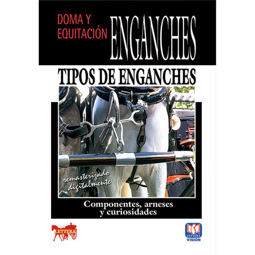 Capa de livro sobre tipos de enganches e arreios na equitação
