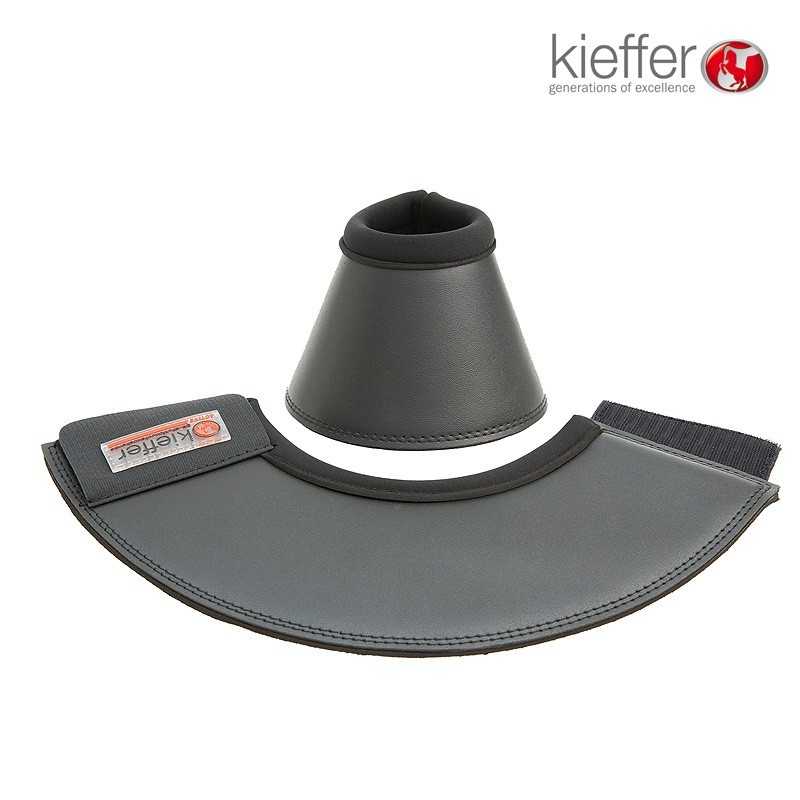 Proteções e bandas anti-roçado Kieffer em couro sintético cinzento e acolchoado preto