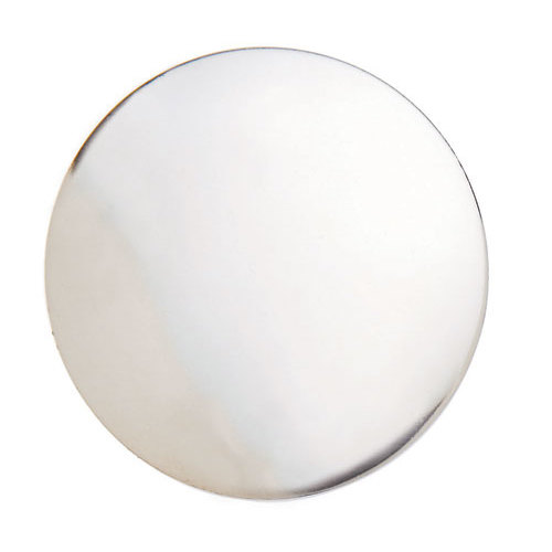 Disco metálico circular liso brilho