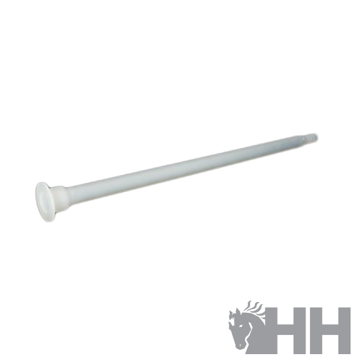 Espeto longo branco em plástico com base circular