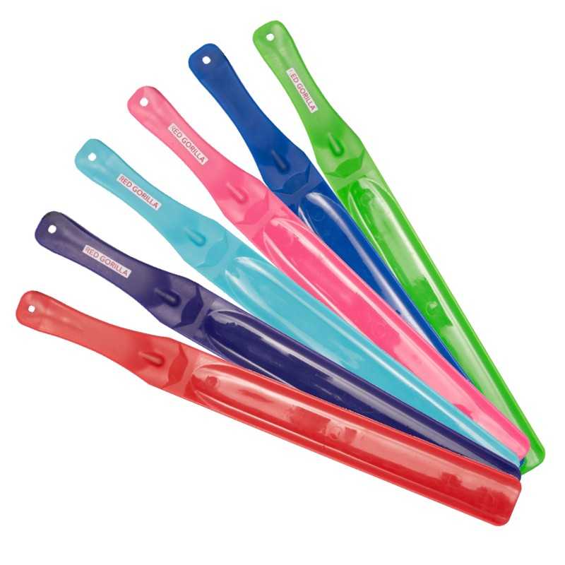 Seis escovas de limpeza coloridas com cabo longo e etiqueta RED GORILLA