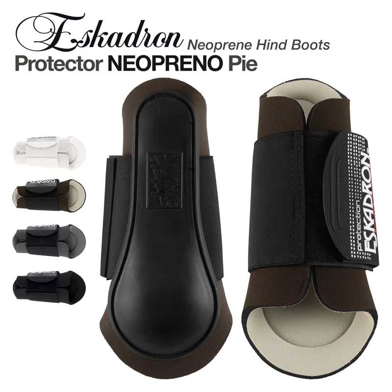 Varetas protetoras de neopreno para patas traseiras de várias cores com fecho de velcro Eskadron