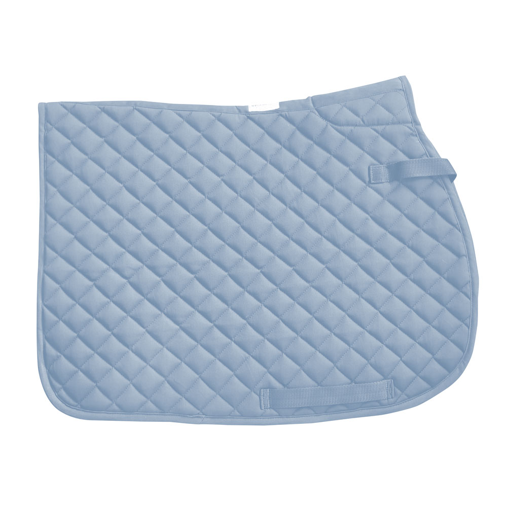 Tapete para sela azul claro acolchoado com fitas de ajuste