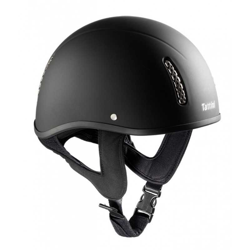 Capacete preto fosco com ventilação e fivela ajustável