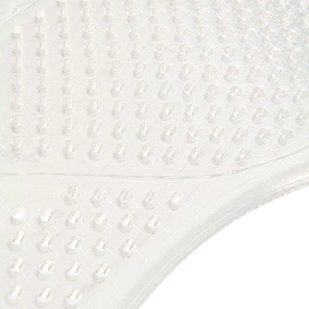 Superfície de silicone transparente com botões circulares texturizados
