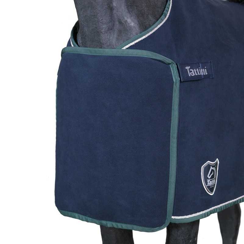 Cobertor para cavalo azul escuro com etiquetas Tatini