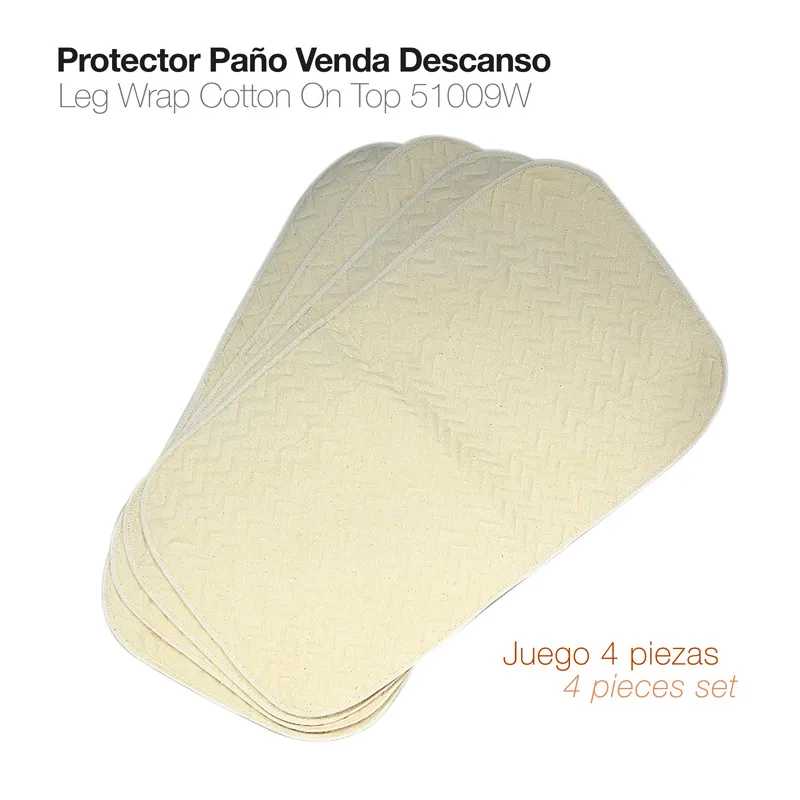 conjunto de 4 peças de algodão para proteção de cor bege clara com textura geométrica