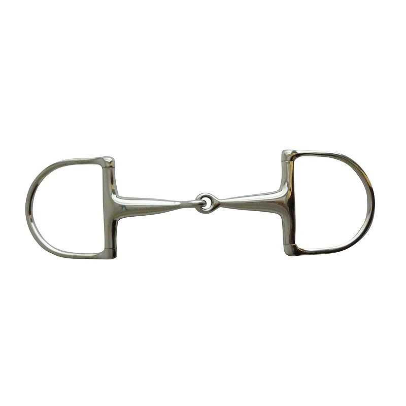 Freio simples de metal prateado para equitação