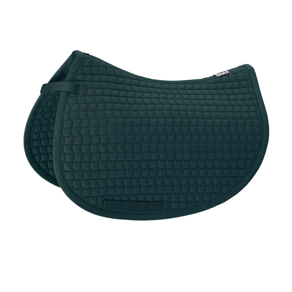 Passadeira de sela verde escuro acolchoada para cavalo