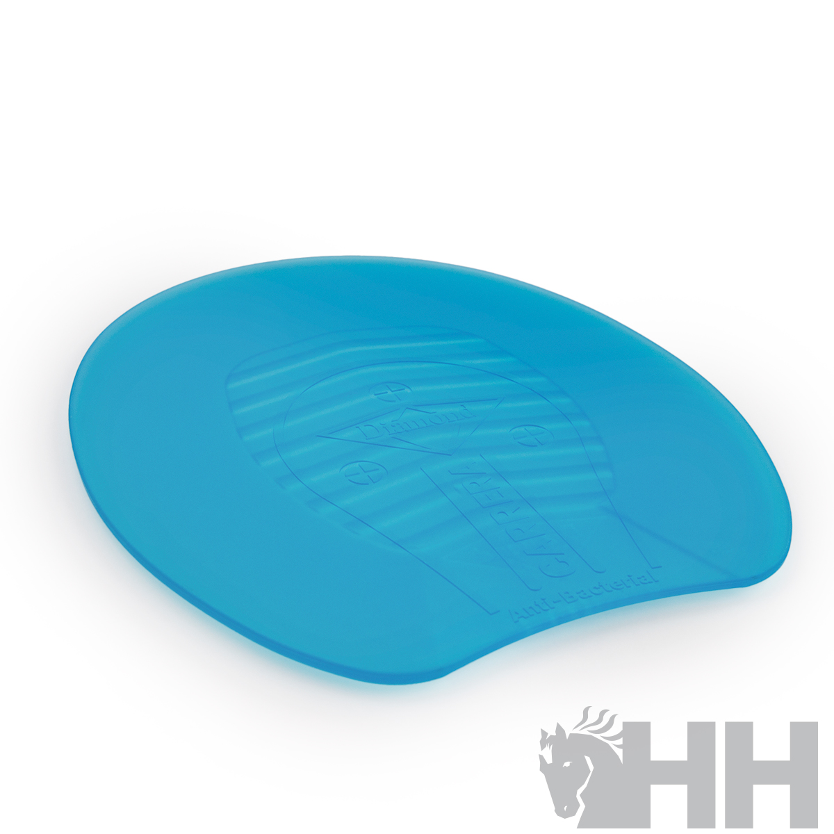 Palmilha azul de silicone com textura ondulada