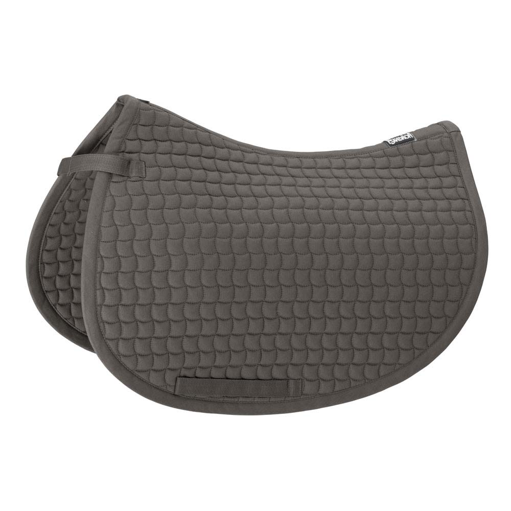 Tapete para cavalo cinzento acolchoado com etiqueta HORSE