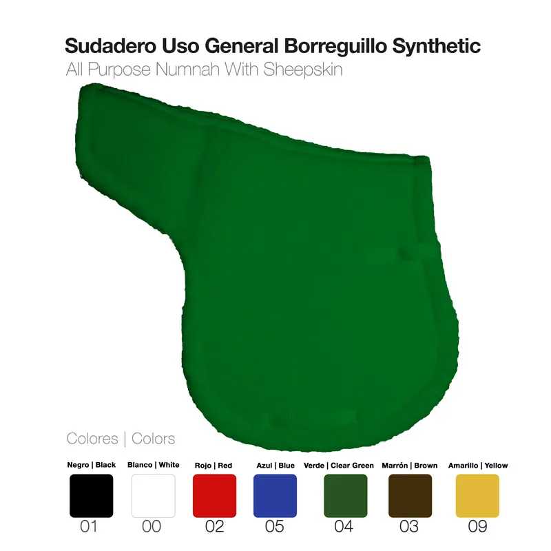 Sudadera verde sintética para uso geral com legenda de cores ao fundo.
