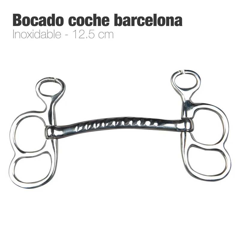 Bocado coche barcelona inoxidável 12,5 cm em aço inox