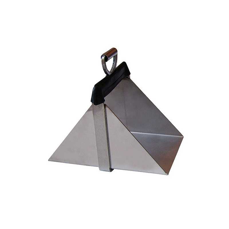 Pasta rígida triangular metálica com alça preta e presilha