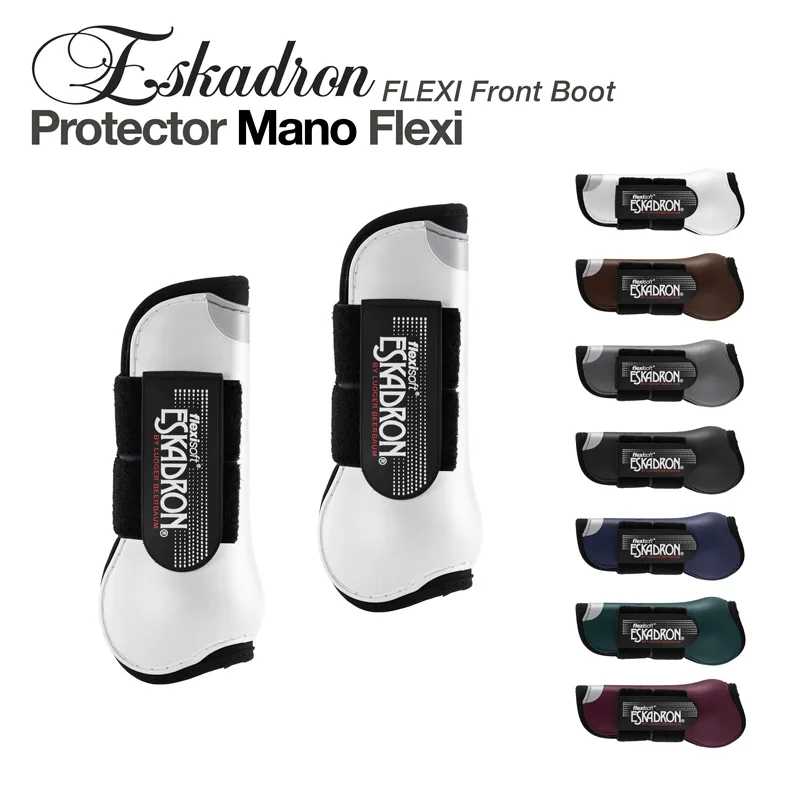 Botas de proteção para cavalos Eskadron Flexi Front Boot em várias cores com fecho velcro