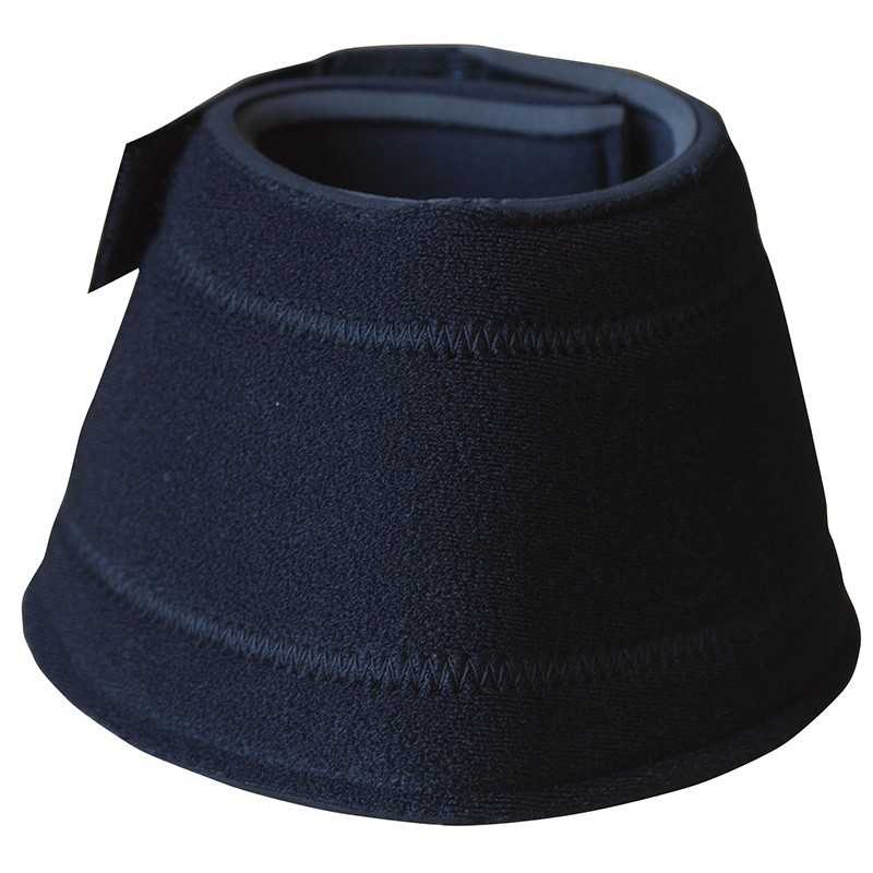 Gola preta de tecido com fecho ajustável