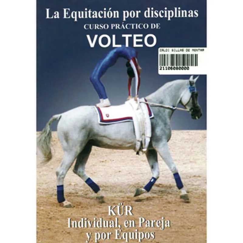 Capa de livro com cavalo cinzento e cavaleiro a fazer volteio