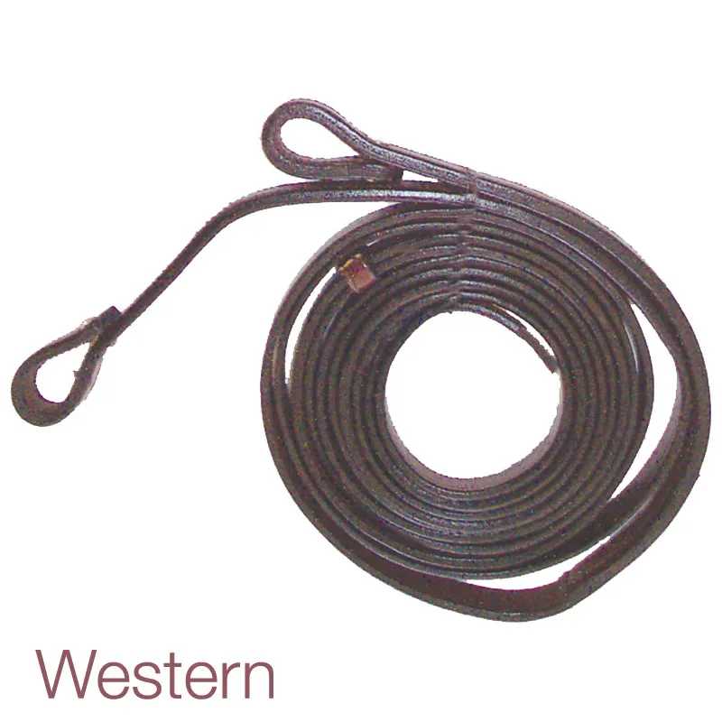 Corda preta enrolada com laços e texto Western