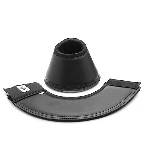 Proteção para cascos de cavalo preta com velcro