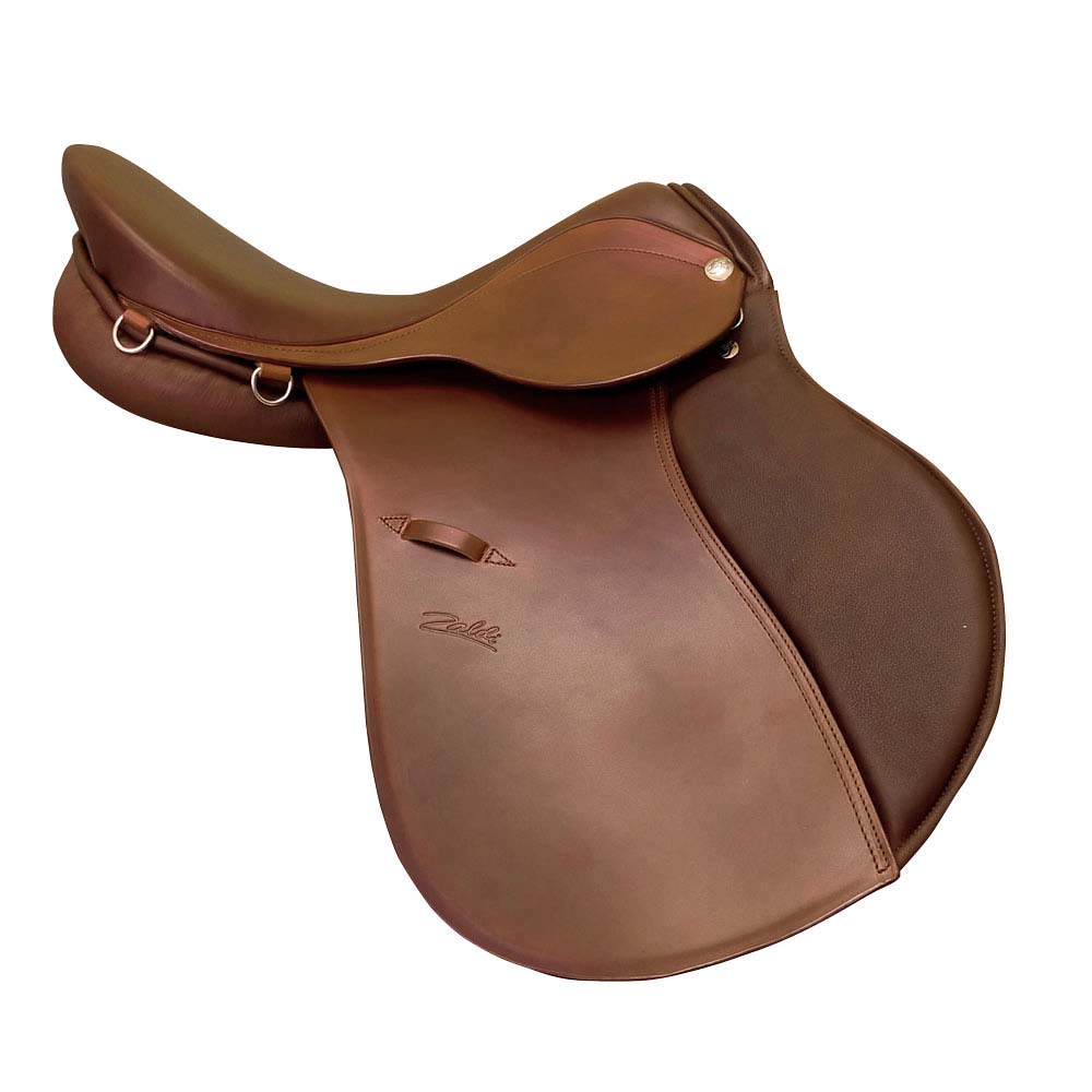 Sela de cavalo de couro castanho Zaldi
