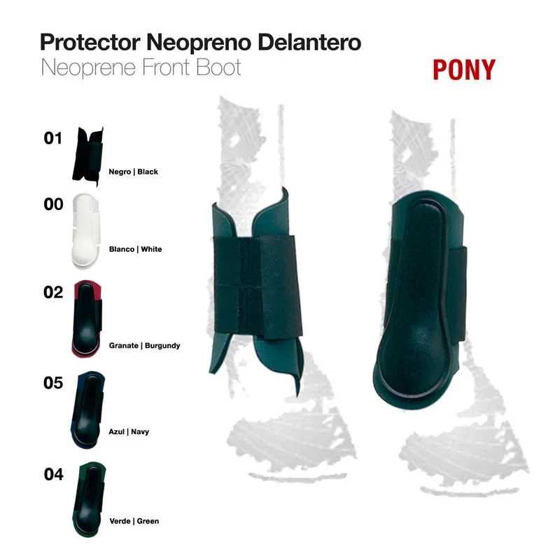 Protetor de neopreno para frente de cavalo PONY em várias cores
