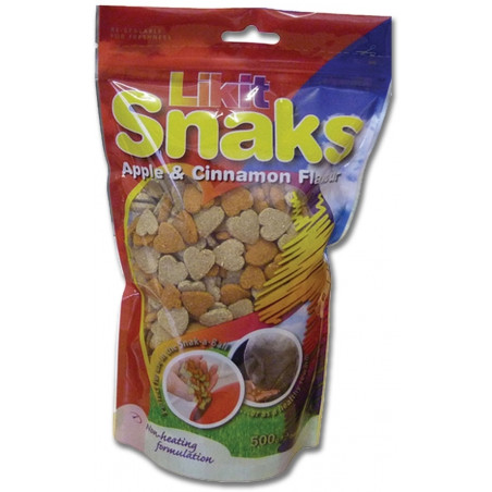 Pacote de petiscos Likit Snaks sabor maçã e canela para roedores
