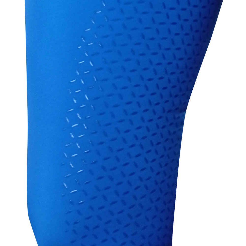Tecido azul com textura geométrica