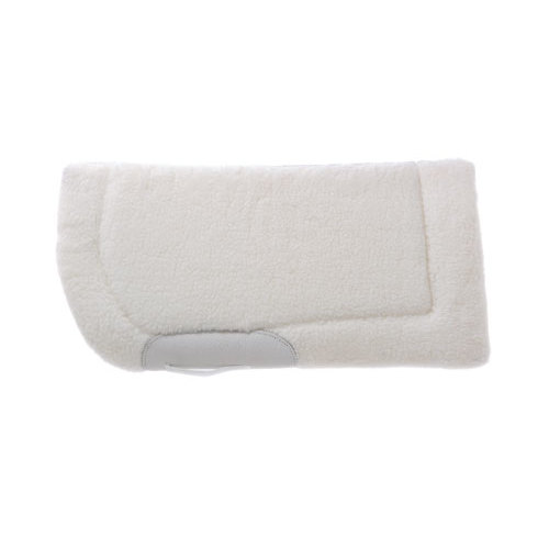 Manta de sela branca com inserção cinza