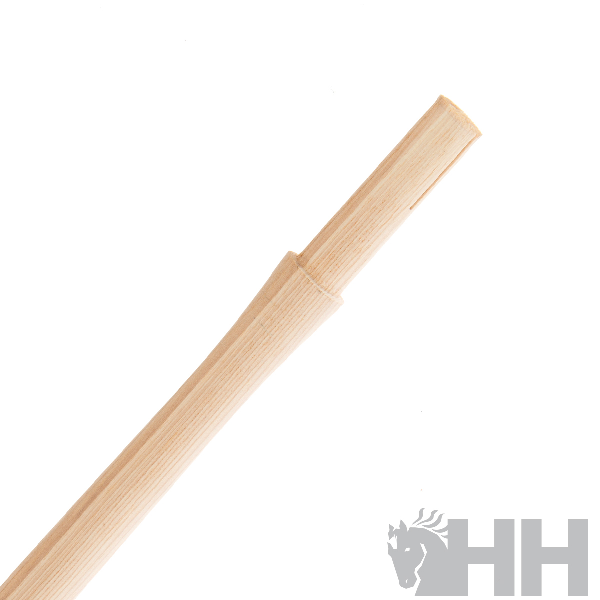 Cabo de madeira claro com peça destacável