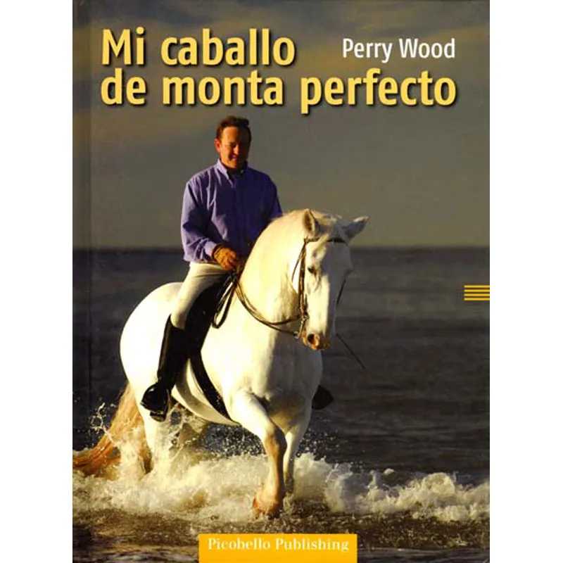 Capa de livro com um homem a cavalo na água e título em espanhol