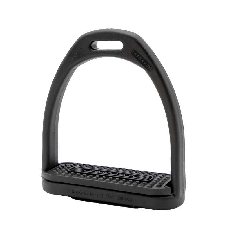 Estribo preto para sela de cavalo com base antiderrapante