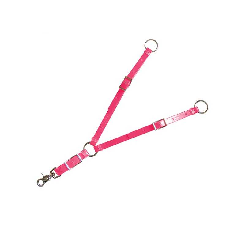 Conjunto de tiras cor-de-rosa com fivelas e gancho metálico