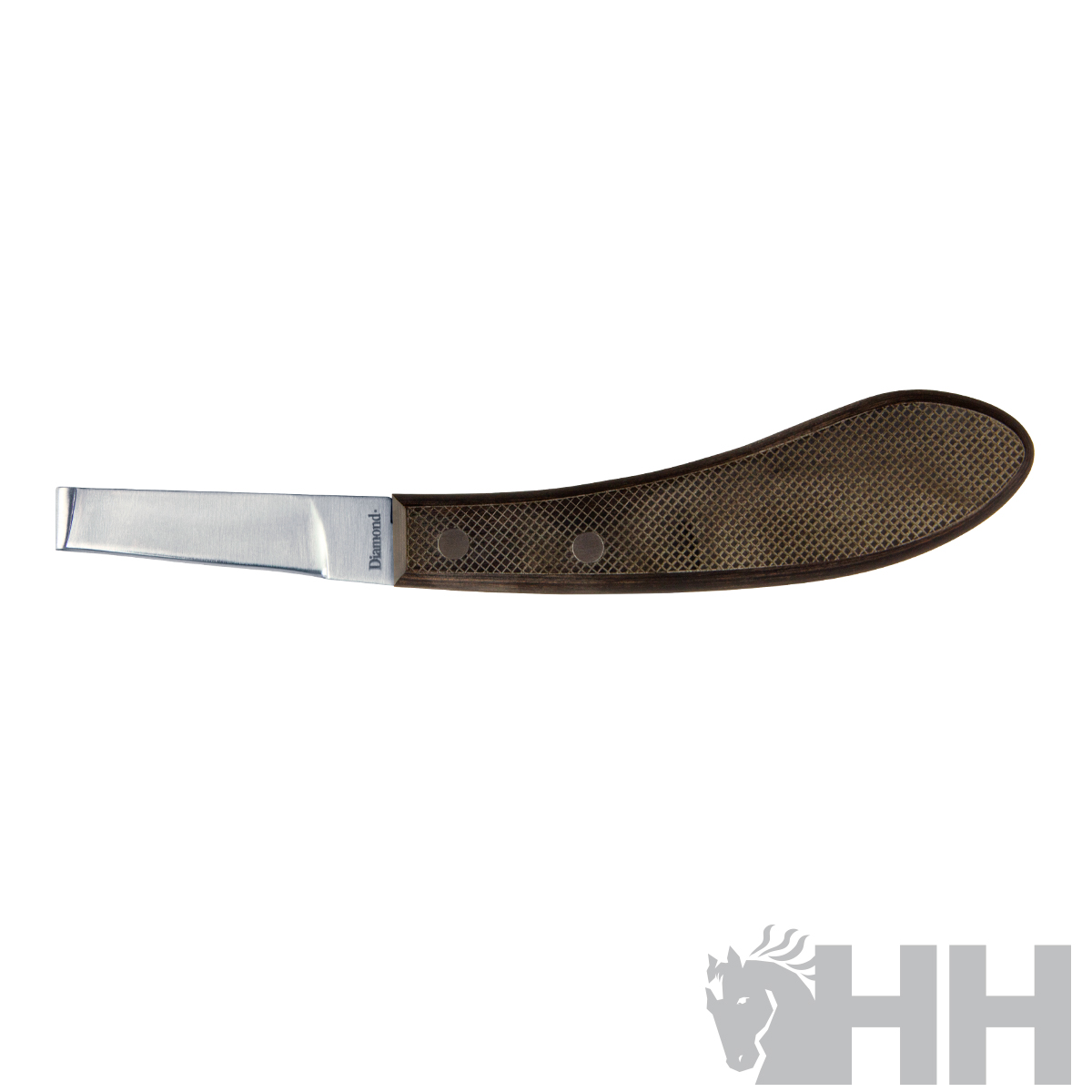 Navalha para poda com cabo castanho e lâmina metálica