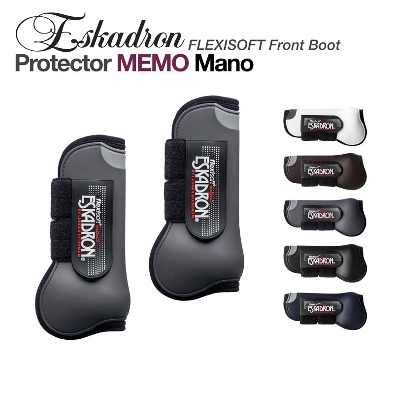 Conjunto de protetores de perna ESKADRON FLEXISOFT em várias cores com fecho de velcro
