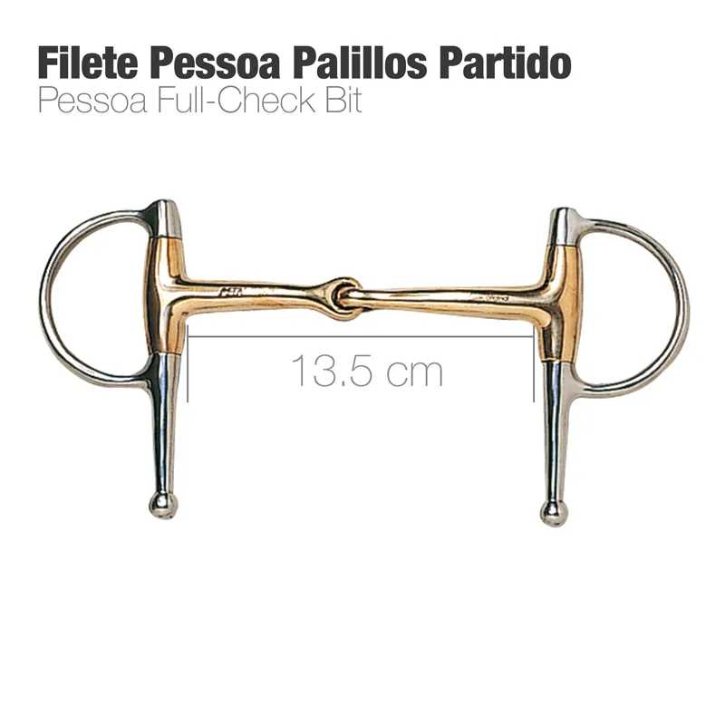 Filete Pessoa Palillos Partido de metal bicolor com argolas grandes em fundo branco