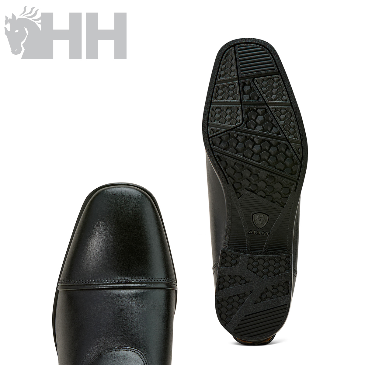 sapatos pretos de couro com sola antiderrapante