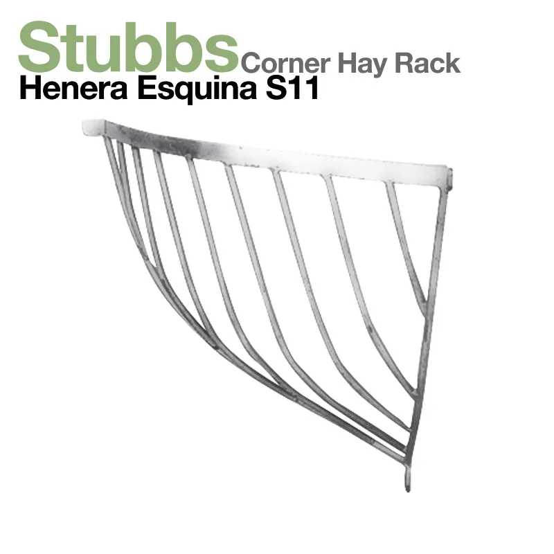 Suporte metálico prateado para feno Stubbs Corner Hay Rack