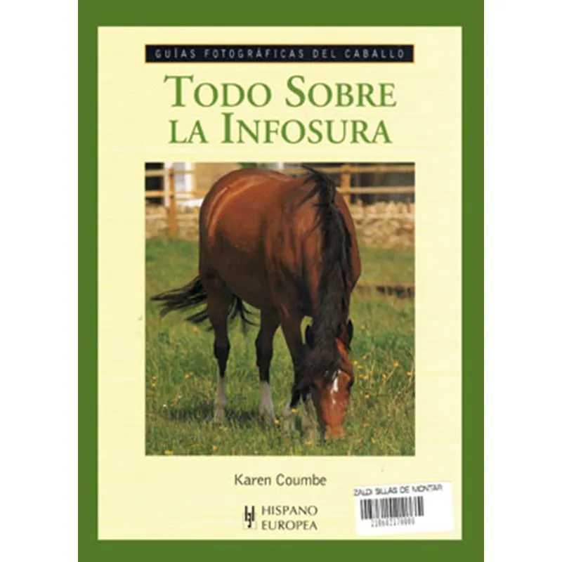Capa de livro verde e bege com fotografia de cavalo castanho a pastar