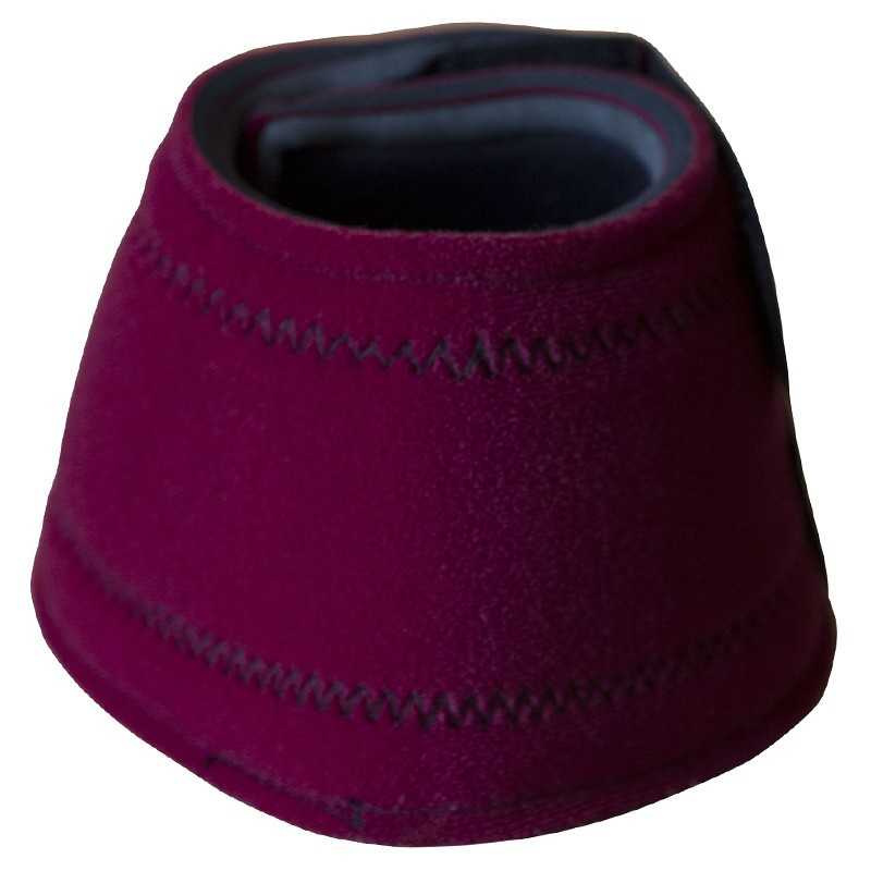 Sino para cavalo em tecido bordô com costura preta