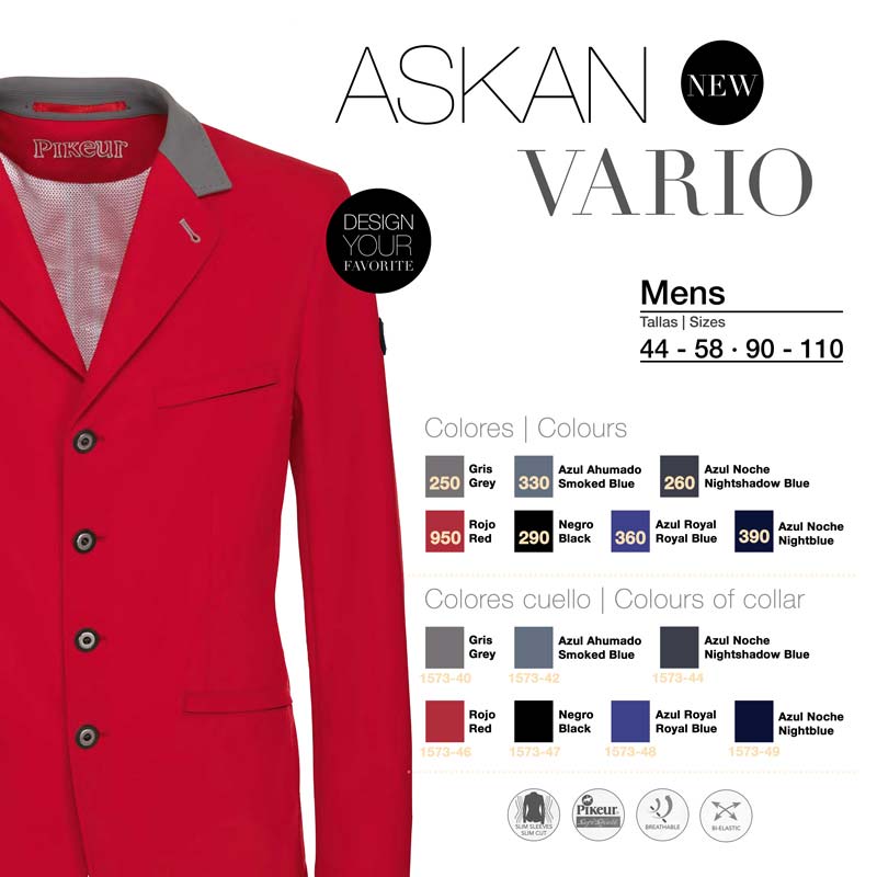 Casaco masculino vermelho com gola cinza e três botões