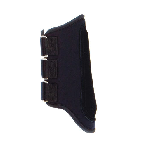 Equipamento de proteção preto com fechos de velcro