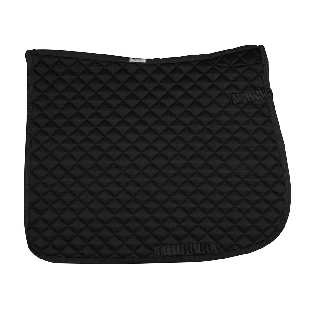 Tapis de sela preto com padrão acolchoado em losangos