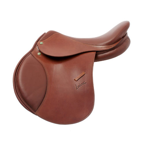 sela de equitação em pele castanha