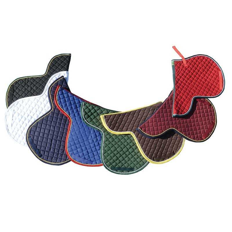 Mantais de sela acolchoados coloridos com bordas em várias cores