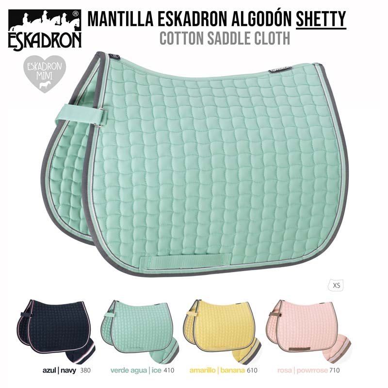 Manta de sela acolchoada Eskadron em várias cores