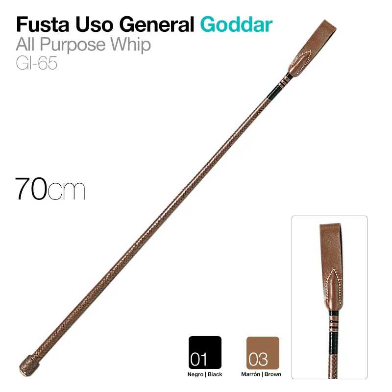 Fusta Goddar castanha para uso geral de 70cm com detalhe do cabo