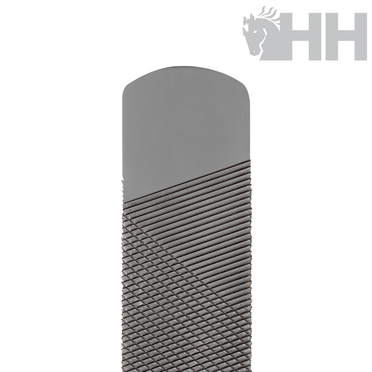 Lima de unhas cinza texturizada com logótipo HH cinzento