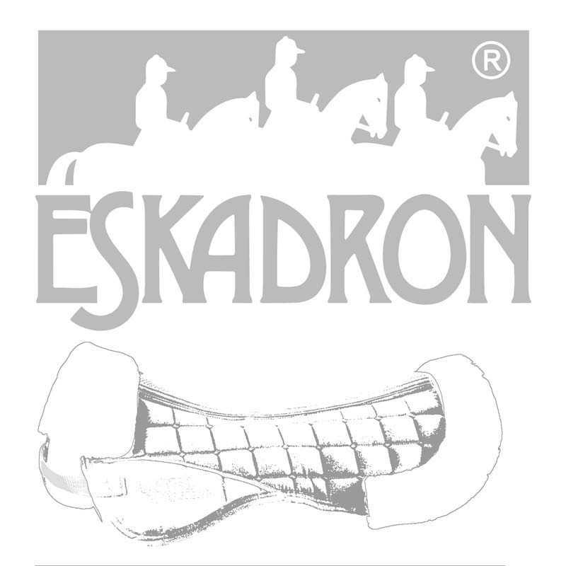Protetor de casco de cavalo acolchoado com pelo sintético da marca ESKADRON